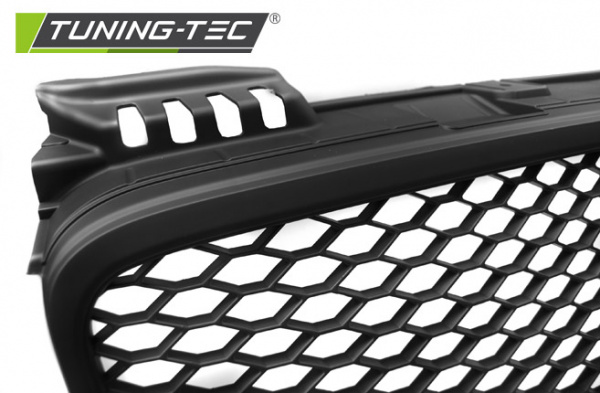 Upgrade Sportgrill / Kühlergrill für Audi A4 B7 (8E) 04-08 matt schwarz in Wabendesign